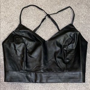 Forever 21 Faux Leather Crop Top